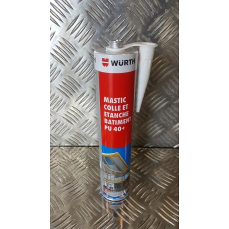 MASTIC COLLE ETANCHE BATIMENT BLANC PU 40+