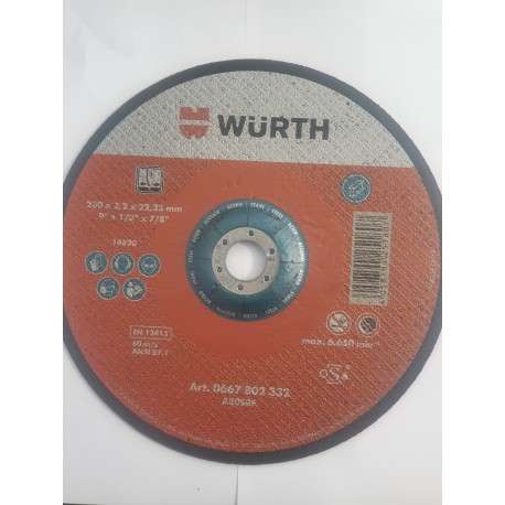 Disque de coupe Wurth 230 x 3.2 x 22.23